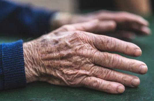 A stock photo of an elderly person's hands.
