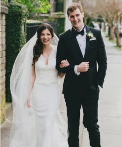 Lee and Christa Gilley on their wedding day, Jan. 28, 2017.