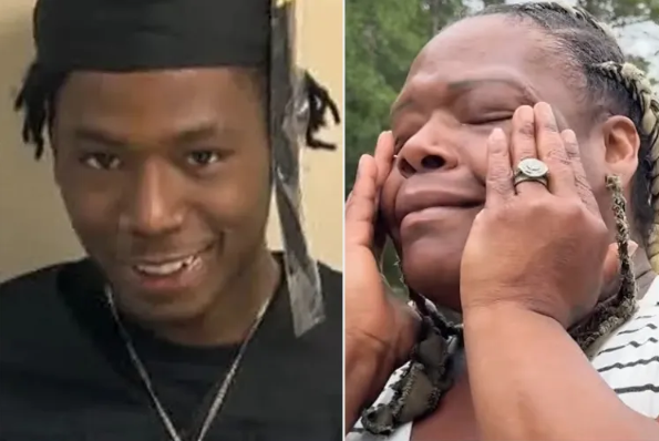Markavious Rumph (left); Rumph's grieving mother Yolanda Wynn.