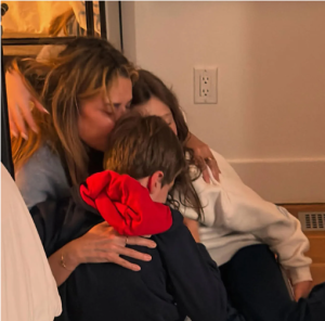 Savannah Guthrie with her kids Charley and Vale.
