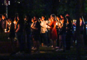 Vigil for Christa Gilley in Houston on Oct. 15, 2024.