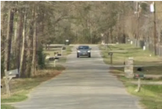 Stevens Road in New Caney, Texas.
