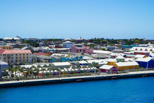Stock image of Nassau Cruise Port.