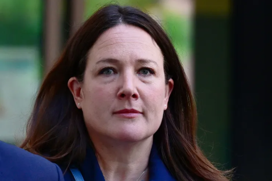 Claire Freemantle leaving court in London on June 16, 2026.